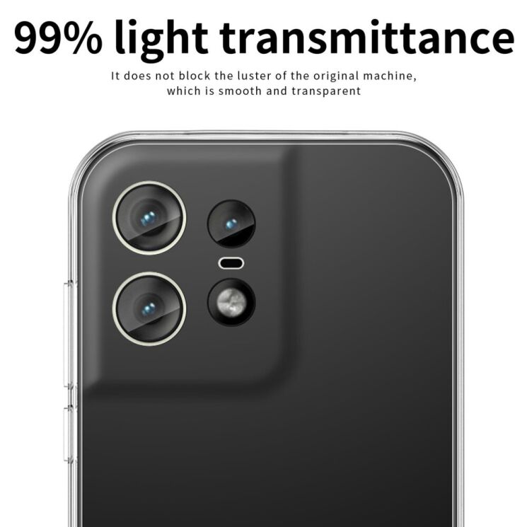 Силиконовый (TPU) чехол MOFI Thin Guard для Motorola Edge 50 Pro - Transparent: фото 7 из 11
