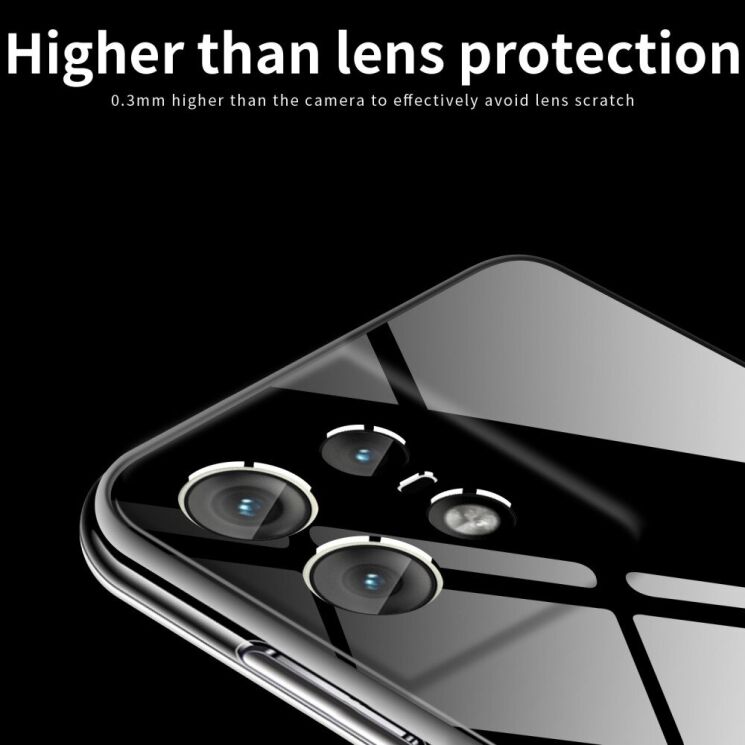 Силиконовый (TPU) чехол MOFI Thin Guard для Motorola Edge 50 Pro - Transparent: фото 6 из 11