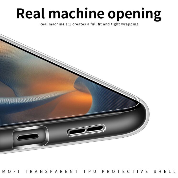 Силиконовый (TPU) чехол MOFI Thin Guard для Motorola Edge 60 Fusion - Transparent: фото 10 из 12