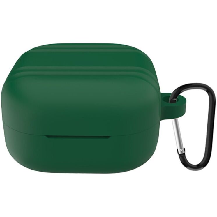 Силиконовый (TPU) чехол Reframe Silicone Case для Samsung Galaxy Buds 4 / Buds 4 Pro - Blackish Green: фото 1 из 10