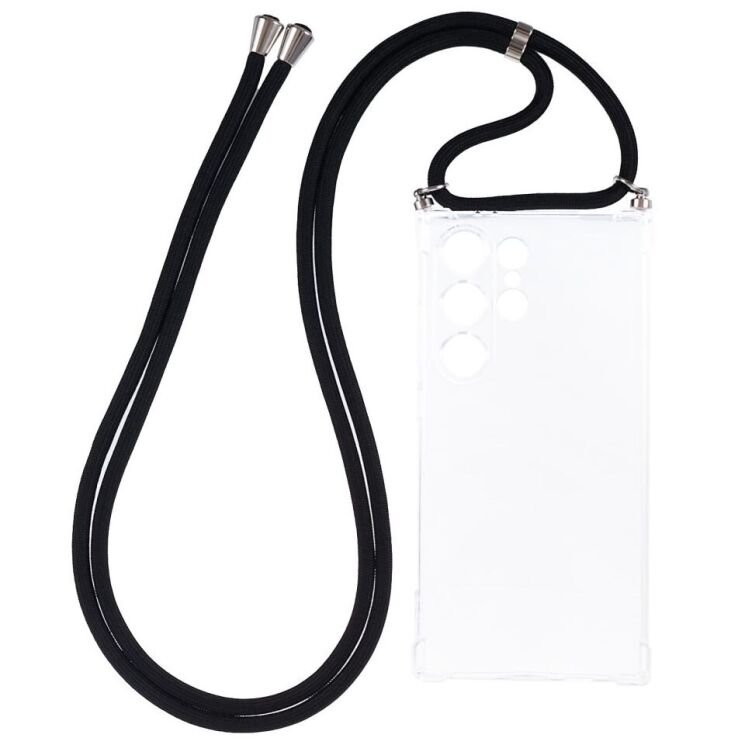 Силиконовый (TPU) чехол UniCase Carrying AirBag для Samsung Galaxy S24 Ultra - Transparent: фото 1 из 7