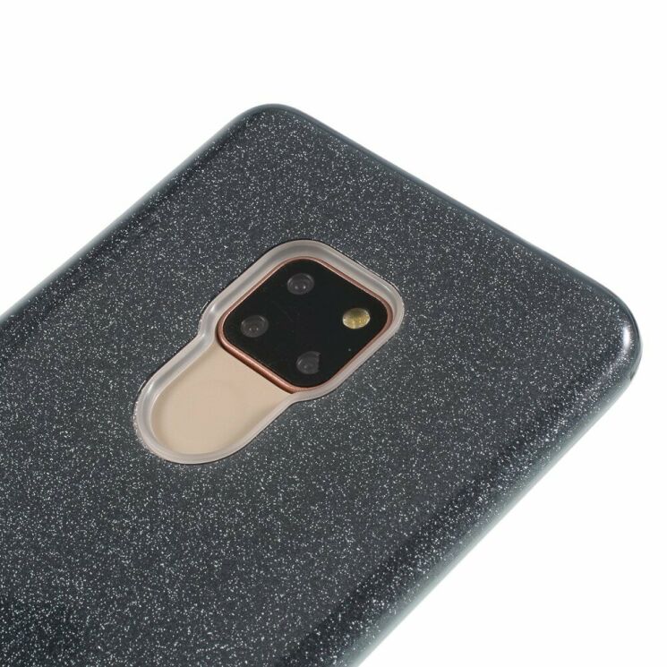 Силиконовый (TPU) чехол UniCase Glitter Cover для Huawei Mate 20 - Black: фото 3 из 6