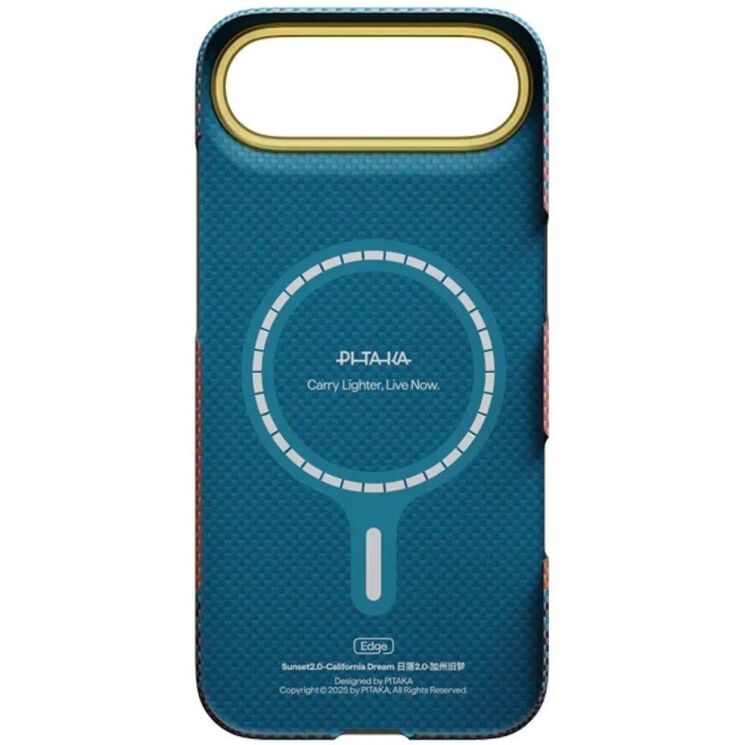 Ультратонкий чехол Pitaka Edge Case California Dream для iPhone Air (SCD1704A) - Light Pink / Orange: фото 3 из 9