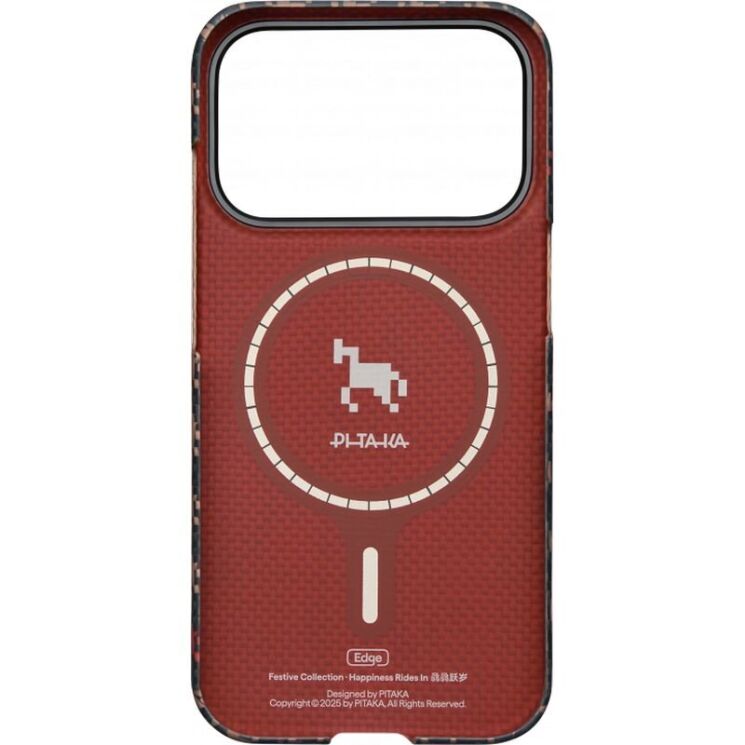 Ультратонкий чохол Pitaka Edge Case Happiness Rides для iPhone 17 Pro Max (HR1707PM) - Ebony (402896E) Ультратонкий чохол Pitaka Edge Case Happiness Rides для iPhone 17 Pro Max (HR1707PM) - Ebony: фото 4 з 14