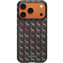 Ультратонкий чохол Pitaka Edge Case Happiness Rides для iPhone 17 Pro Max (HR1707PM) - Ebony: фото 1 з 14