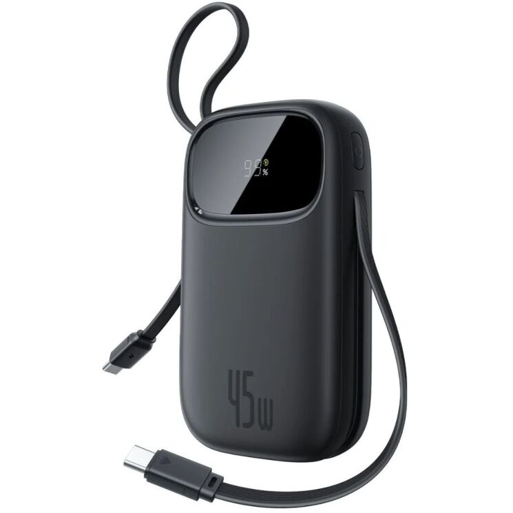 Зовнішній акумулятор Baseus EnerFill FC31 45W (20000mAh) + кабель Type-C + Type-C (P10082105123-00) - Black: фото 1 з 13