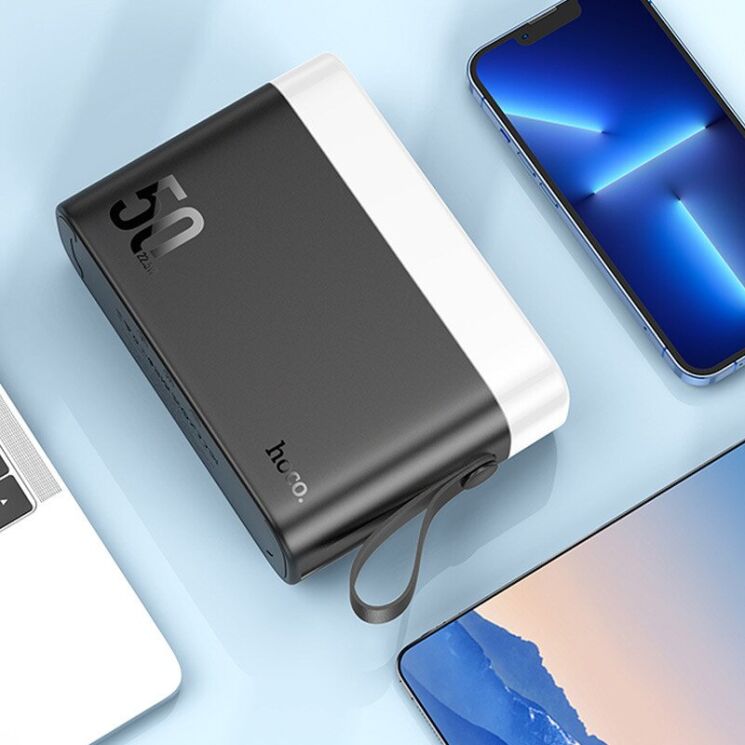 Внешний аккумулятор Hoco J94A Masterful 22.5W (50000mAh) - Black: фото 7 из 8