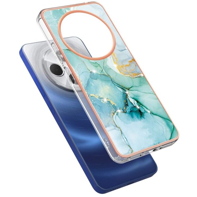 Захисний чохол Deexe Marble Case для Xiaomi Redmi 14C / Redmi A4 5G / Poco C75 - Green: фото 2 из 6