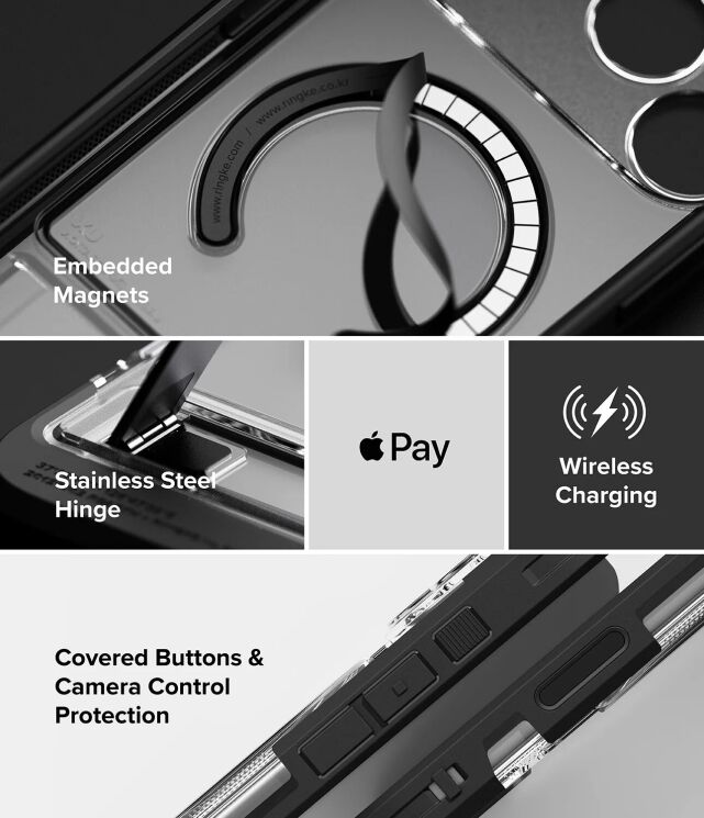 Защитный чехол Ringke UX Magnetic для iPhone 18 Pro Max (8800380462359) - Clear: фото 20 из 22
