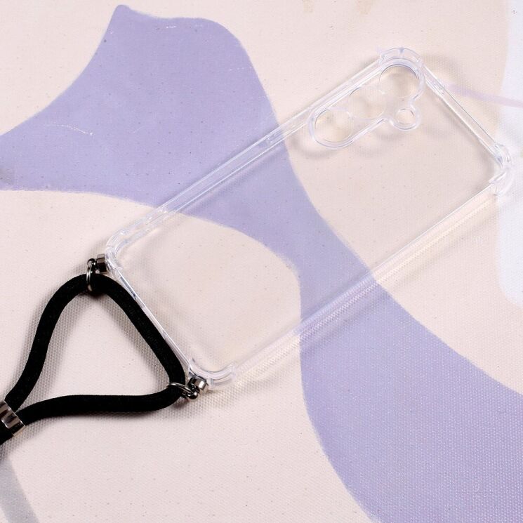 Захисний чохол UniCase AirBag with Strap для Samsung Galaxy S25 Plus (S936) - Transparent: фото 2 из 6