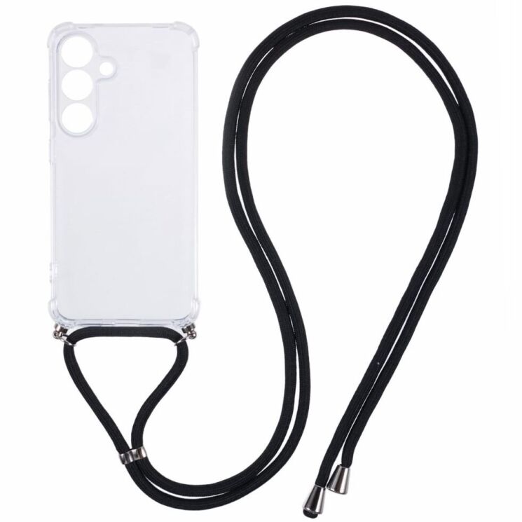 Захисний чохол UniCase AirBag with Strap для Samsung Galaxy S25 Plus (S936) - Transparent: фото 1 из 6
