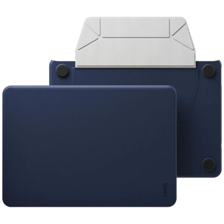 Защитная накладка UNIQ Lyden Versa Leatherette Case для MacBook Neo (2026) UNIQ-MBNEO-LYDVERSTLNVY - Blue: фото 4 из 8