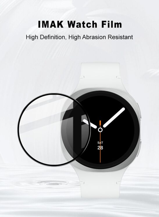 Захисна плівка IMAK Watch Film для Samsung Galaxy Watch 8 (40mm) - Black: фото 8 з 9
