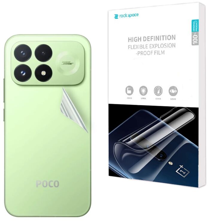 Защитная пленка на заднюю панель RockSpace Explosion-Proof SuperClear для Xiaomi Poco F9 Pro (429135) Защитная пленка на заднюю панель RockSpace Explosion-Proof SuperClear для Xiaomi Poco F9 Pro: фото 1 из 9