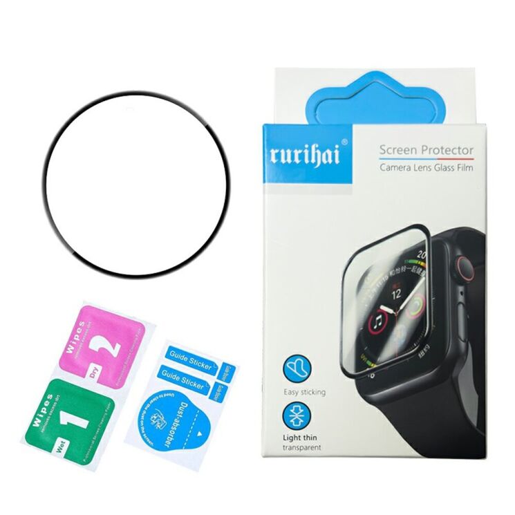 Защитная пленка RURIHAI 3D Curved Film для Samsung Galaxy Watch 9 (44mm) - Black: фото 5 из 5