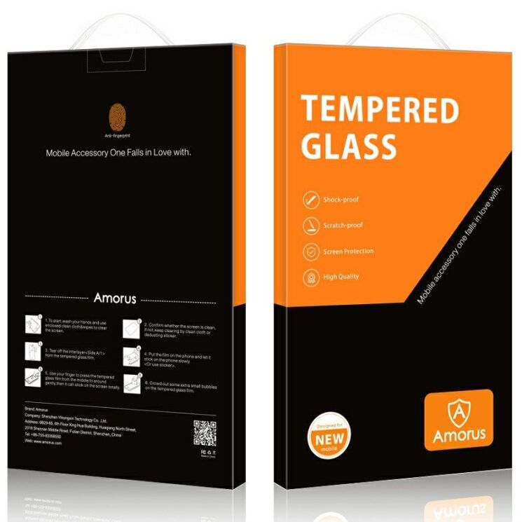 Защитное стекло AMORUS Full Glue Tempered Glass для OnePlus Nord 6 / Nord CE6 - Black (411930B) Защитное стекло AMORUS Full Glue Tempered Glass для OnePlus Nord 6 / Nord CE6 - Black: фото 10 из 10