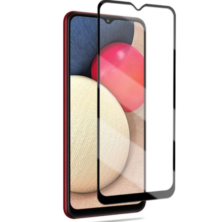 Защитное стекло AMORUS Full Glue Tempered Glass для Samsung Galaxy A02s (A025) - Black: фото 2 из 6