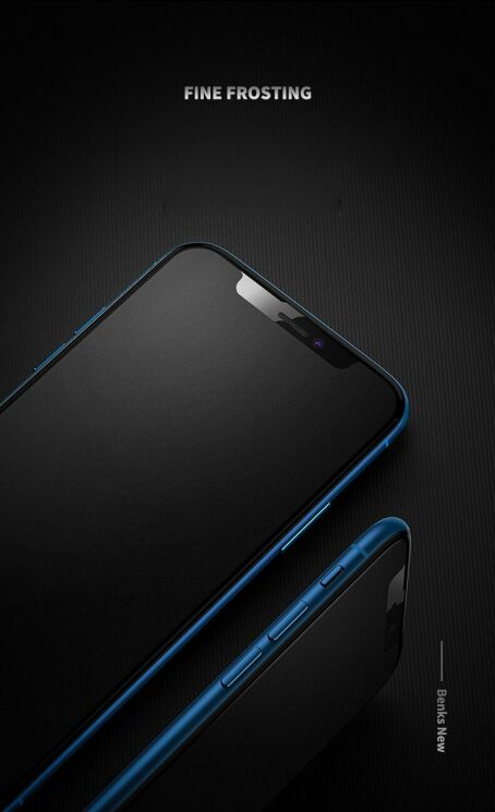 Захисне скло BENKS KR+ Pro Matte Screen для Apple iPhone 11 - Black: фото 8 з 17