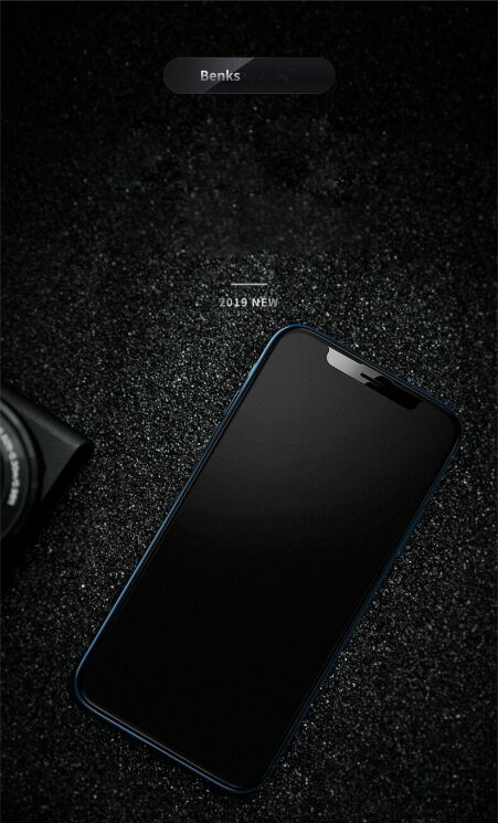 Захисне скло BENKS KR+ Pro Matte Screen для Apple iPhone 11 - Black: фото 6 з 17