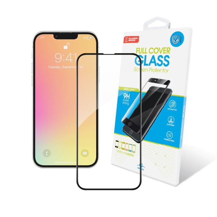 Захисне скло Global Full Glue для iPhone 13 / 13 Pro - Black: фото 1 з 3