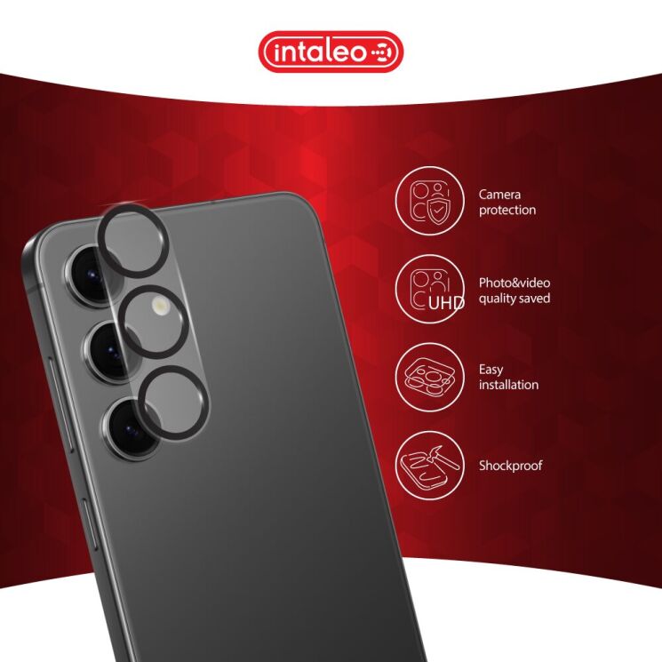 Захисне скло Intaleo Camera Lens для Samsung Galaxy S26 Plus (S947) - Black: фото 3 з 4