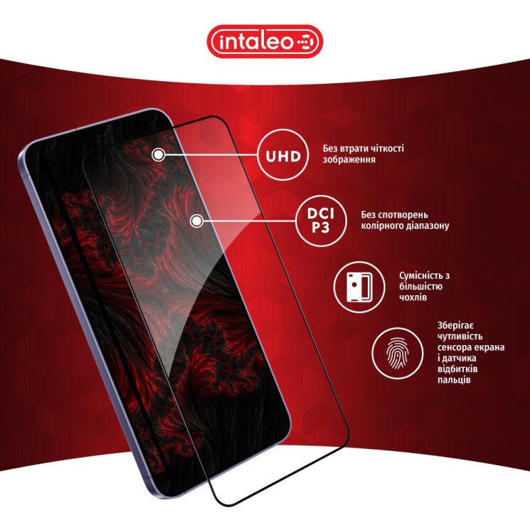Защитное стекло Intaleo Full Glue для Samsung Galaxy S24 Plus (S926) - Black: фото 5 из 9