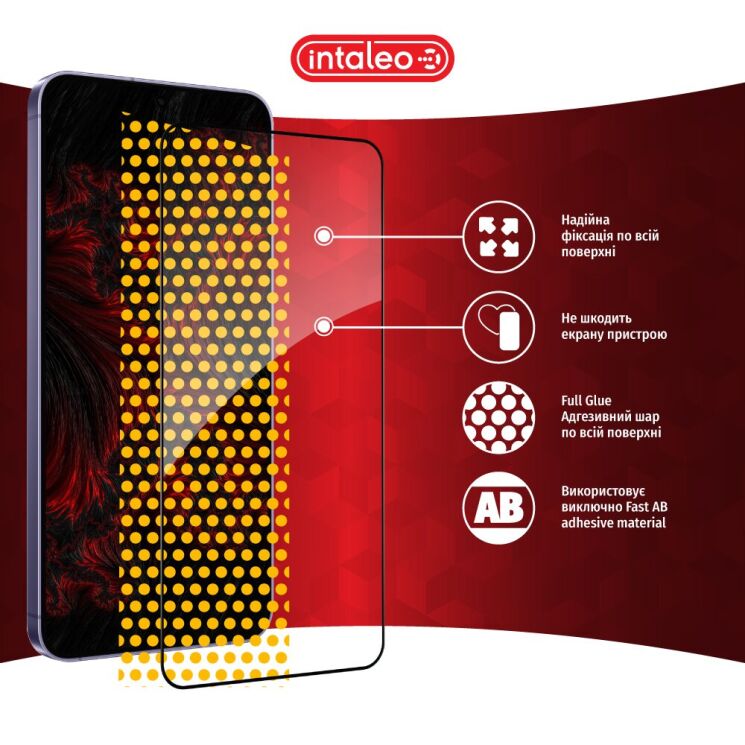 Защитное стекло Intaleo Full Glue для Samsung Galaxy S24 Plus (S926) - Black: фото 8 из 9