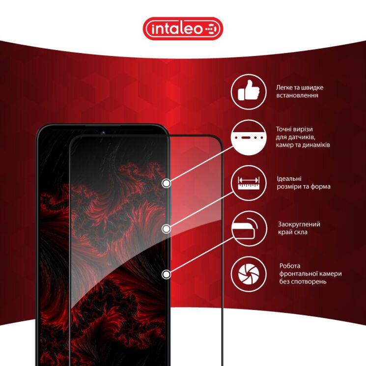 Защитное стекло Intaleo Full Glue для Xiaomi 14T / 14T Pro - Black: фото 3 из 8