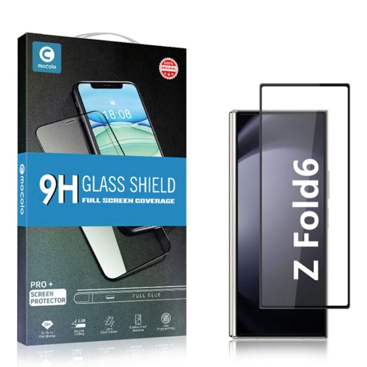Защитное стекло MOCOLO Full Glue Cover для Samsung Galaxy Fold 6 - Black: фото 8 из 8