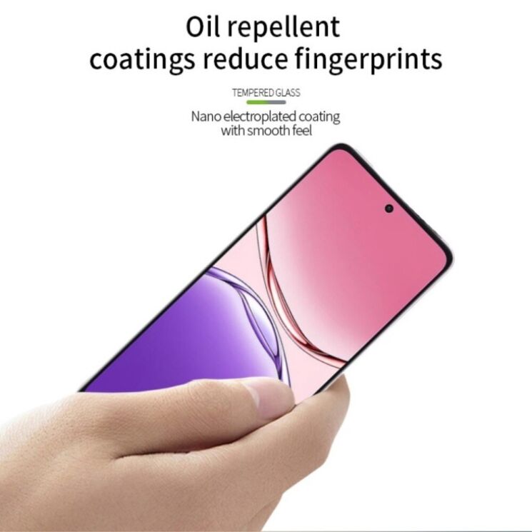 Защитное стекло MOFI 9H Full Glue для Oppo A5 Pro (4G/5G) - Black: фото 6 из 9
