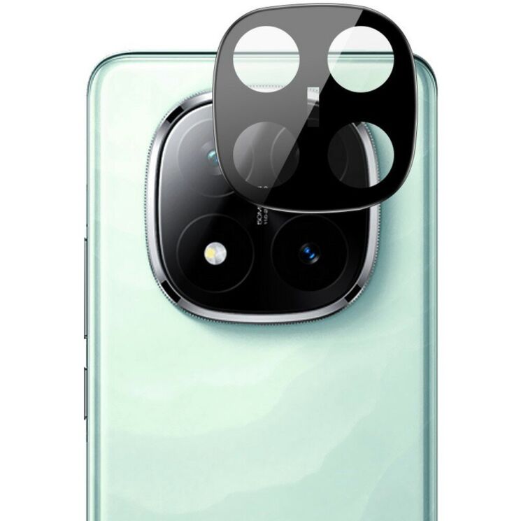 Защитное стекло на камеру IMAK Black Glass Lens для Xiaomi Redmi Note 14 Pro Plus - Black: фото 1 из 8