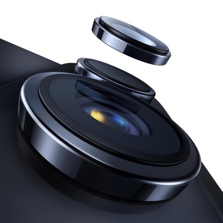 Защитное стекло на камеру TORRAS Lensguard для Apple iPhone Duo - Navy Blue: фото 1 из 7