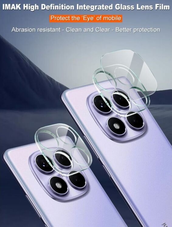 Защитное стекло на камеру IMAK Integrated Lens Protector для Xiaomi Redmi Note 14 Pro: фото 5 из 8