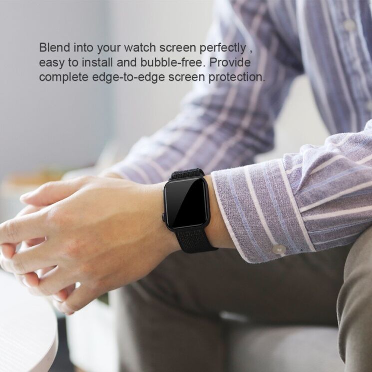 Захисне скло NILLKIN 3D AW+ Series для Apple Watch 38 mm - Black: фото 14 з 20