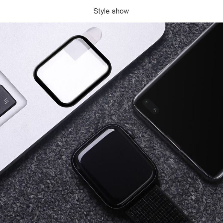 Захисне скло NILLKIN 3D AW+ Series для Apple Watch 38 mm - Black: фото 17 з 20
