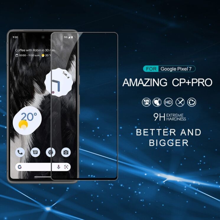 Защитное стекло NILLKIN Amazing CP+ PRO для Google Pixel 7 - Black: фото 7 из 20