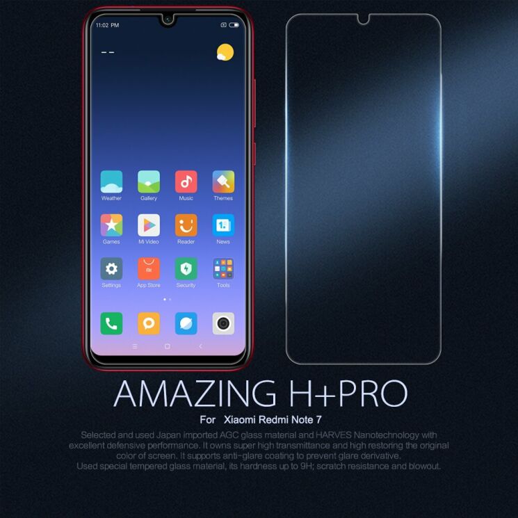 Защитное стекло NILLKIN Amazing H+ Pro для Xiaomi Redmi Note 7: фото 1 из 10