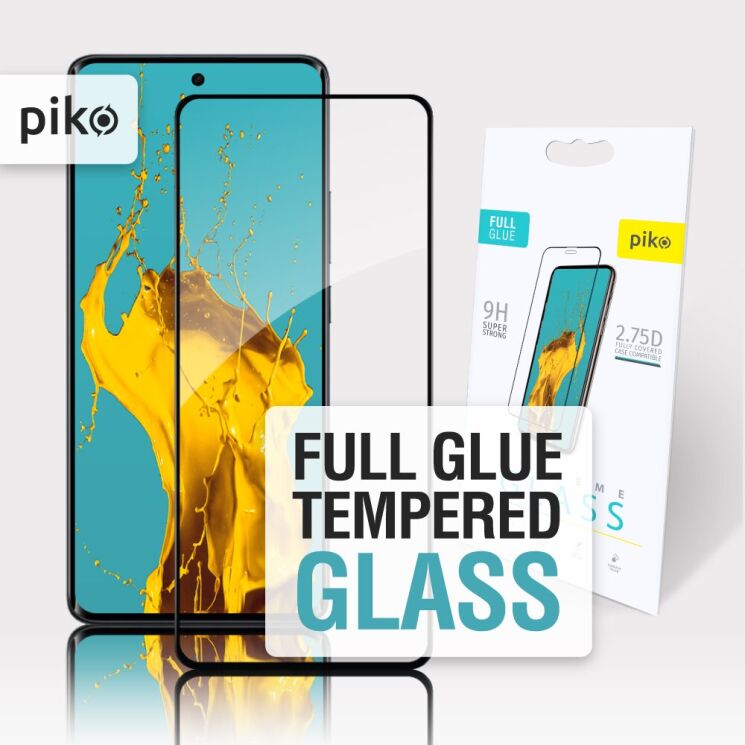 Захисне скло Piko Full Glue для Xiaomi Redmi Note 15 5G / Poco M8 5G - Black: фото 2 з 5