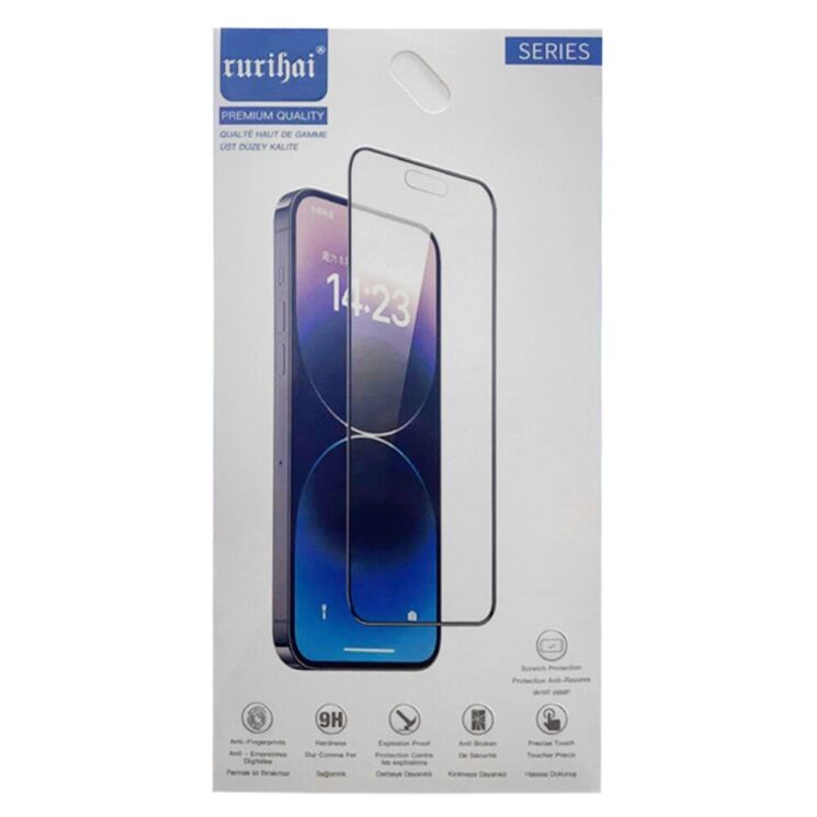 Защитное стекло RURIHAI Full Glue Screen Protect для Realme Note 50 - Black: фото 9 из 9