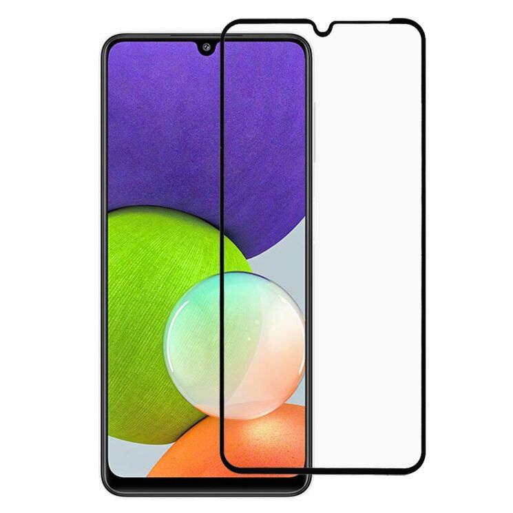 Защитное стекло RURIHAI Full Glue Screen Protect для Samsung Galaxy A22 (A225) / M22 (M225) - Black: фото 1 из 9