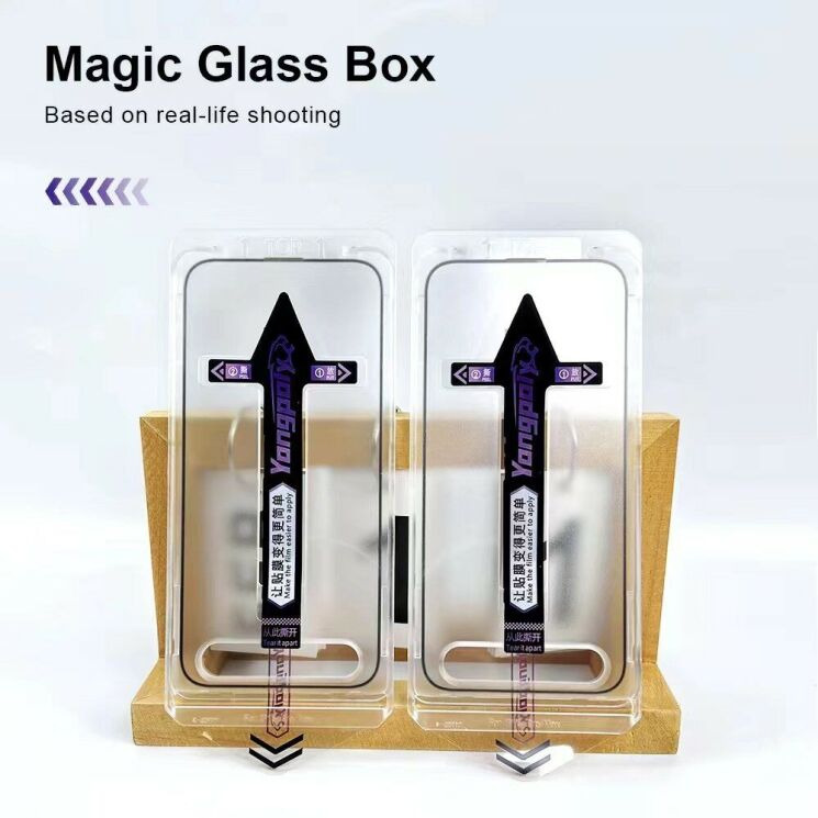 Захисне скло YONGPOLY Full Glue для iPhone 18 Pro Max - Black: фото 2 з 9