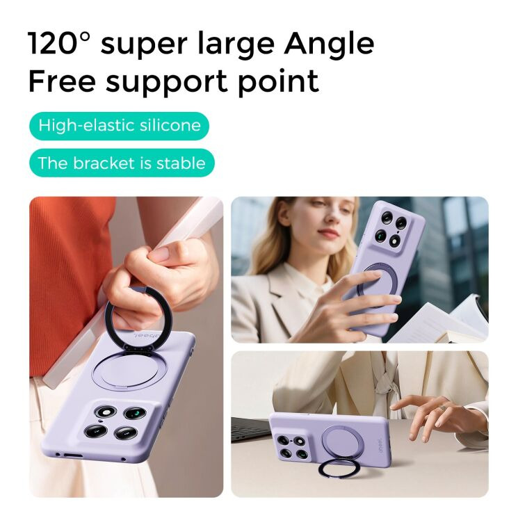 Захисний чохол ABEEL Lyra Skin Kickstand with MagSafe для Motorola Edge 70 Fusion - Beige: фото 5 з 8