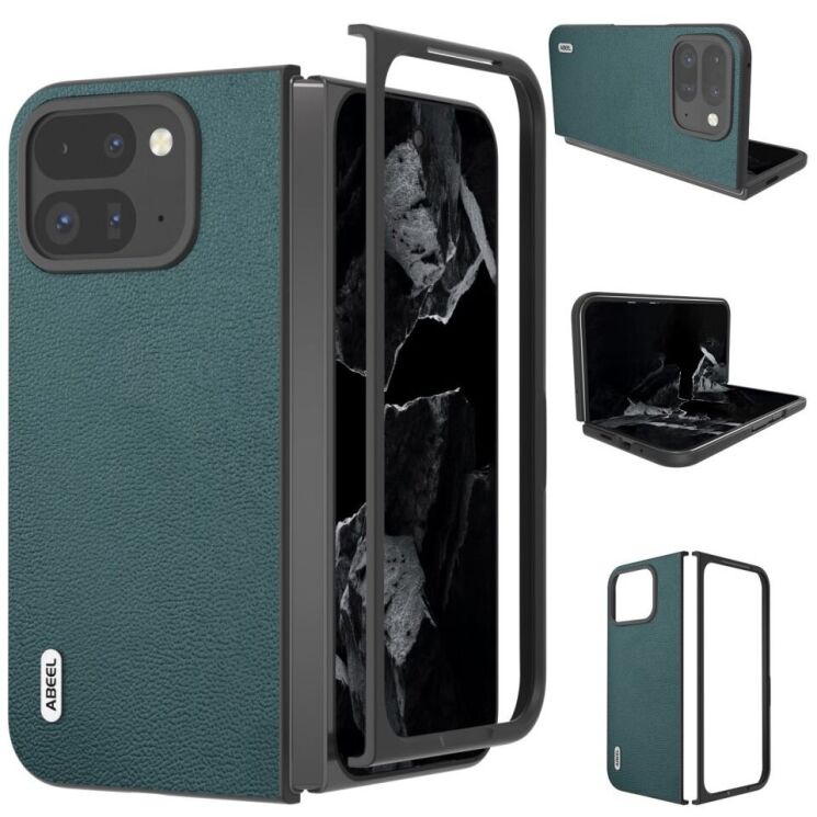 Защитный чехол ABEEL Texture Case для Google Pixel 9 Pro Fold - Midnight Green: фото 1 из 4