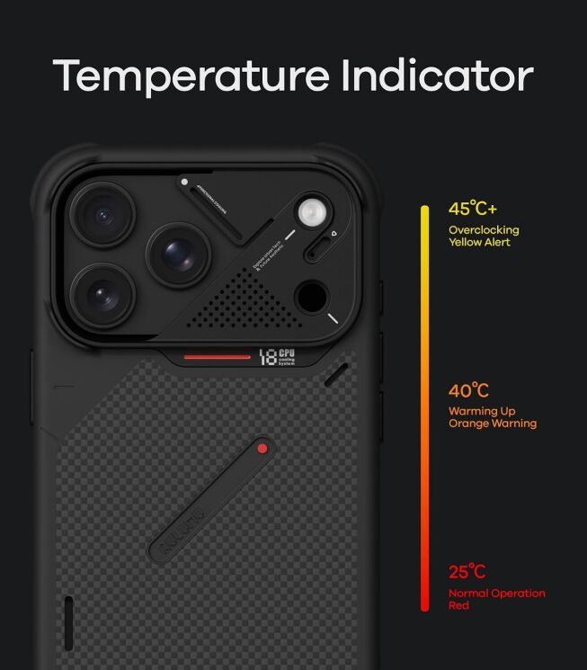 Захисний чохол AULUMU Armor Shockproof Aramid Fiber Case для iPhone 18 Pro / 17 Pro - Black: фото 9 з 10