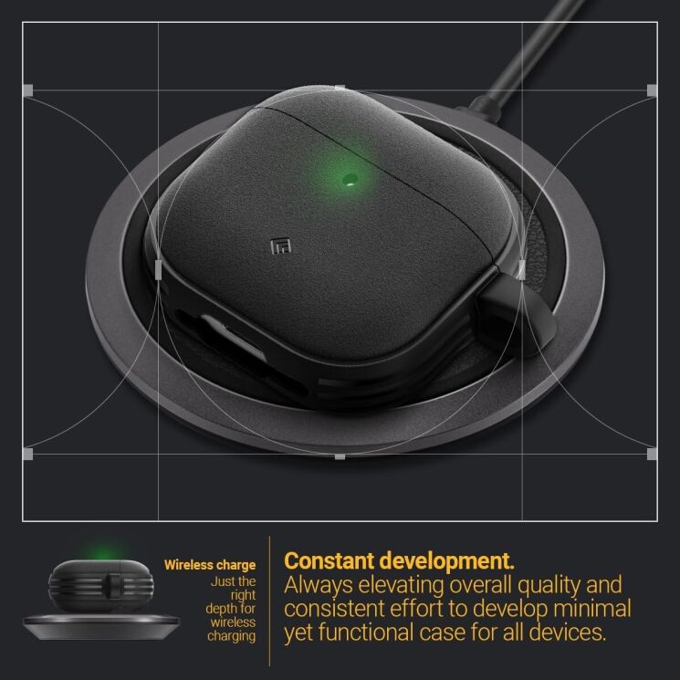 Защитный чехол Caseology Vault by Spigen для Apple AirPods 4 (ACS08655) - Black: фото 11 из 13
