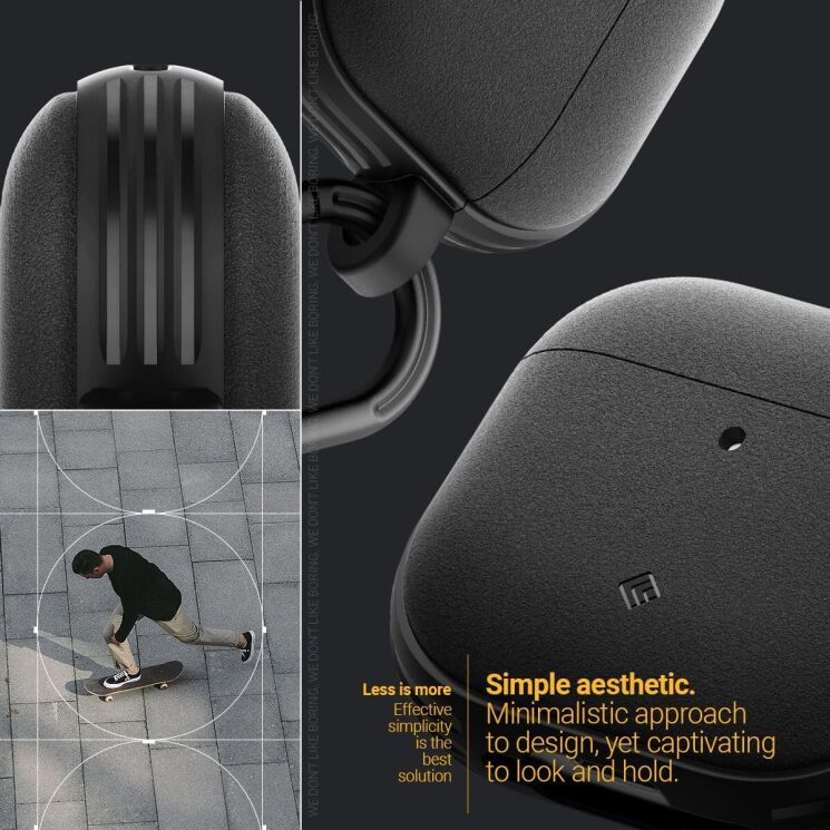Защитный чехол Caseology Vault by Spigen для Apple AirPods 4 (ACS08655) - Black: фото 9 из 13