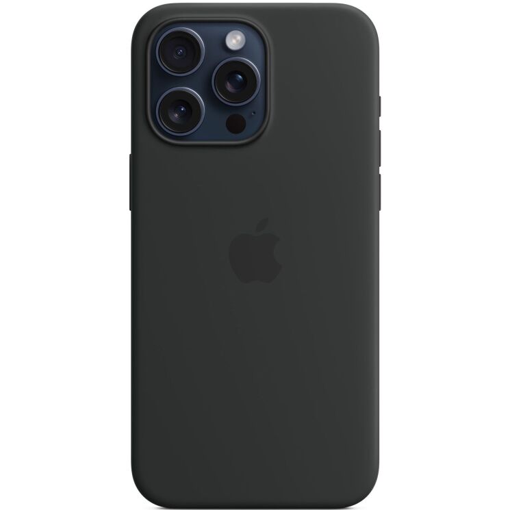Защитный чехол Copiex Silicone Case with MagSafe для Apple iPhone 15 Pro Max - Black: фото 2 из 4