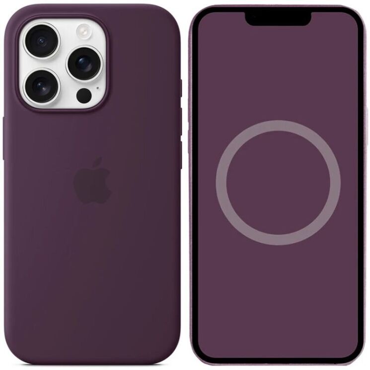 Защитный чехол Copiex Silicone Case with MagSafe для Apple iPhone 16 Pro Max - Plum: фото 1 из 4