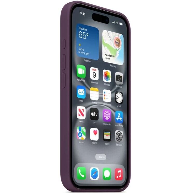 Защитный чехол Copiex Silicone Case with MagSafe для Apple iPhone 16 Pro Max - Plum: фото 4 из 4