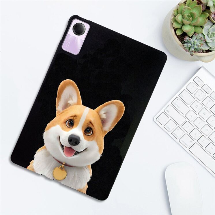 Захисний чохол Deexe Animal Series для Xiaomi Redmi Pad SE - Corgi: фото 3 з 5